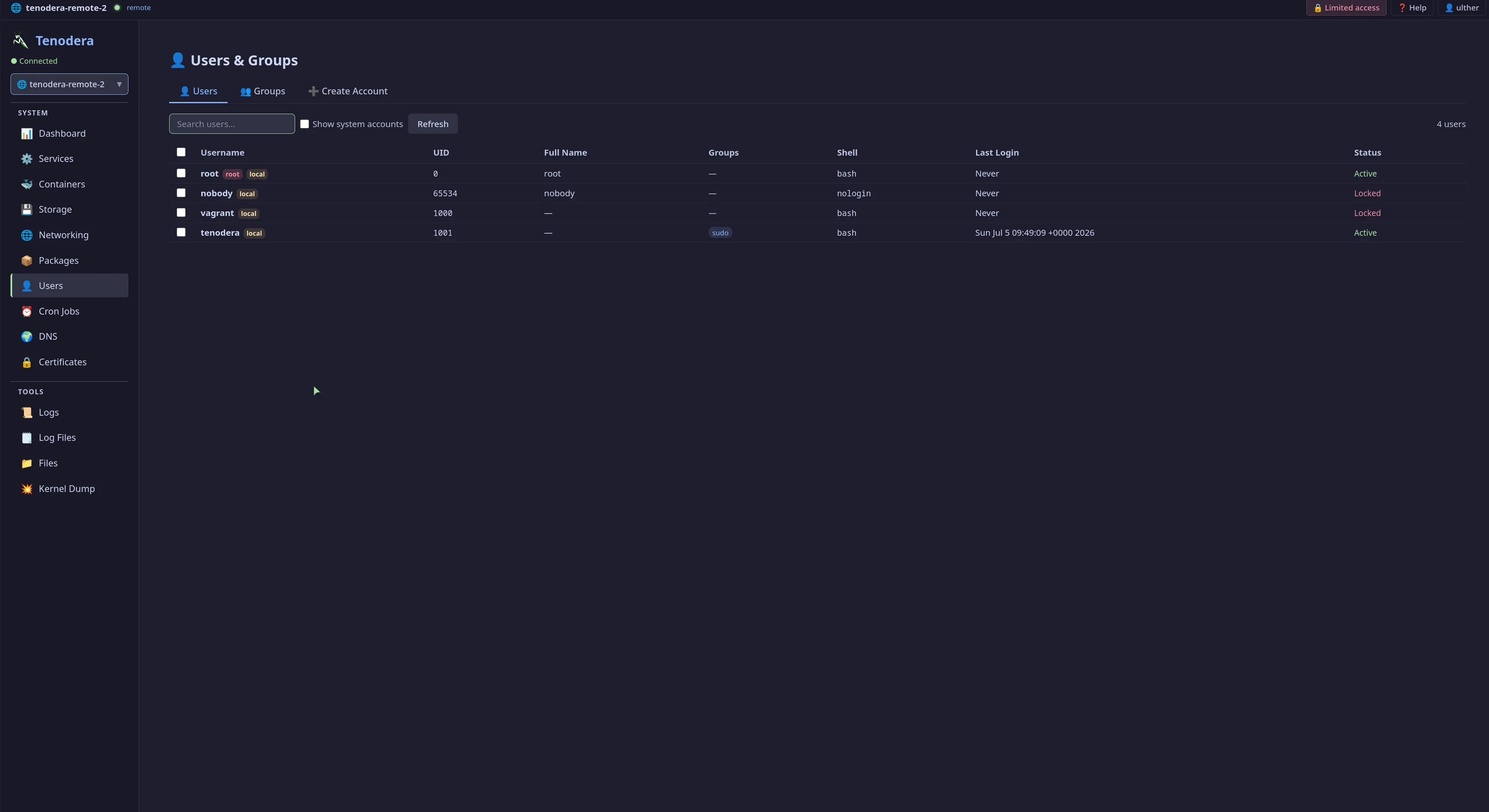 Users & Groups